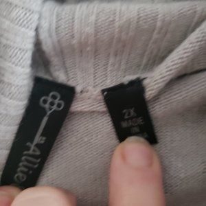 Size 2X Brown and Tan Cardigan-THICK